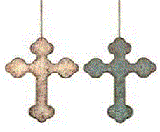 CROSS METAL WALL ART