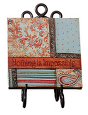 METAL EASEL 14"H